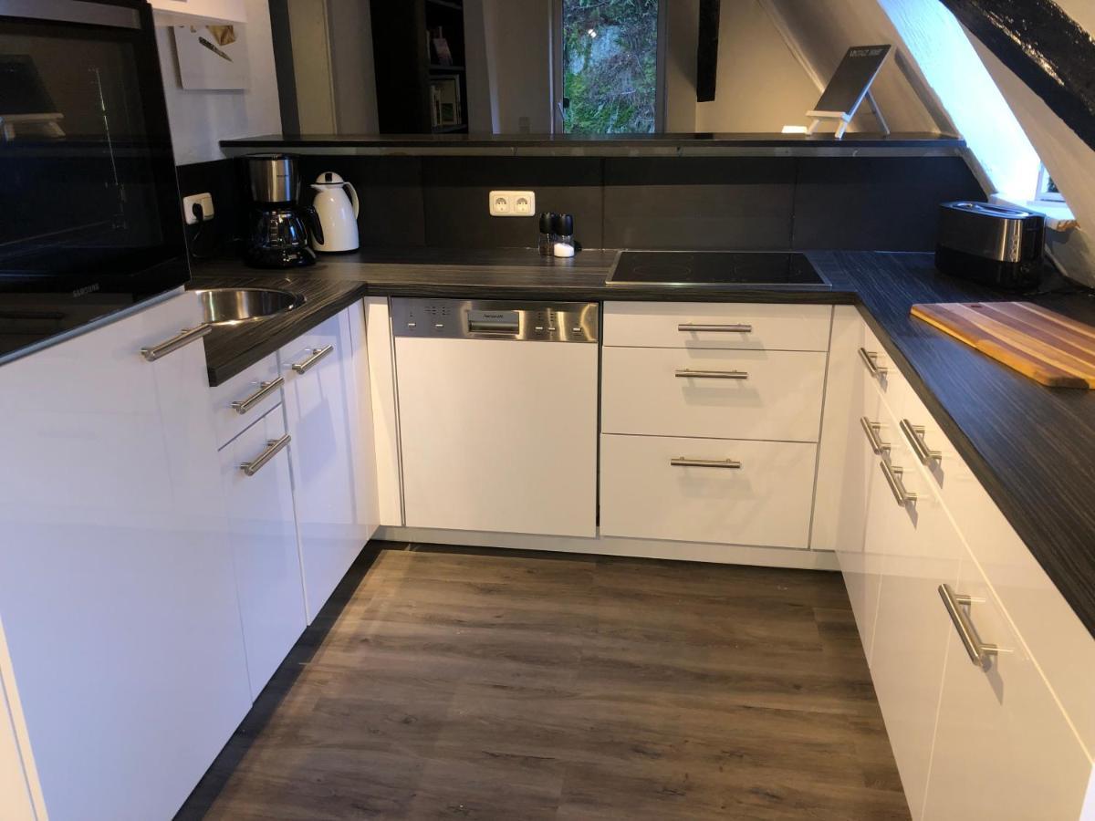 Schoene Ferienwohnung Altes Gebaelk Fachwerkhaus باشاراش المظهر الخارجي الصورة
